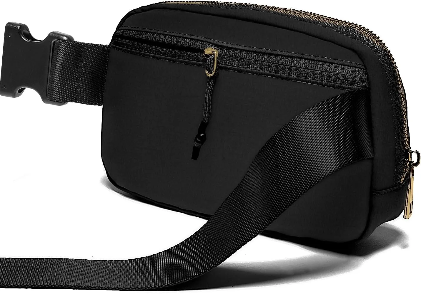 Gitus Belt Bag Fanny Pack Crossbody Bags with Initial Letter Patch Gifts for Wife Older Women Mother Coworker Bridesmaid Anniversary Travel Gifts Beach Gifts (Black-F)