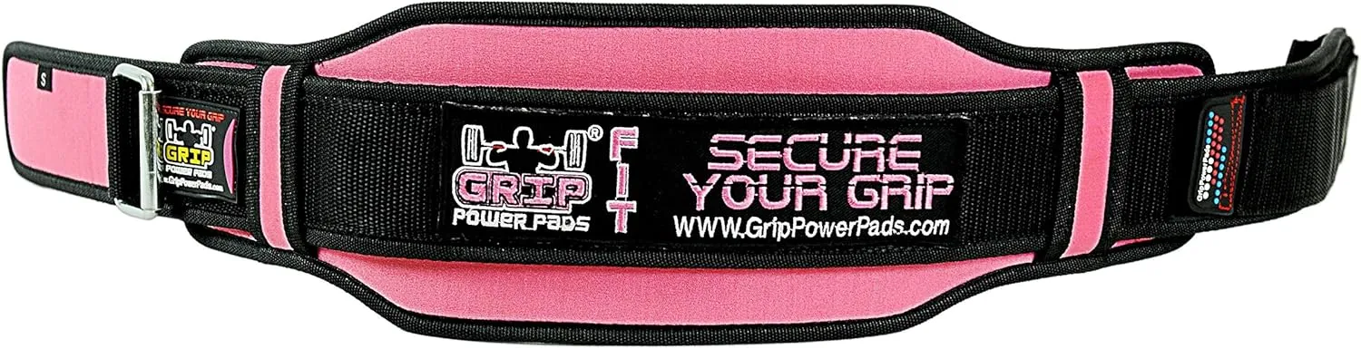 Grip Power Pads Weightlifting PRO Belt for Women Olympic Lifting 5 Wide Back Support for Lifting Fitness Gear & Exercise Accessories Bodybuilding Squats