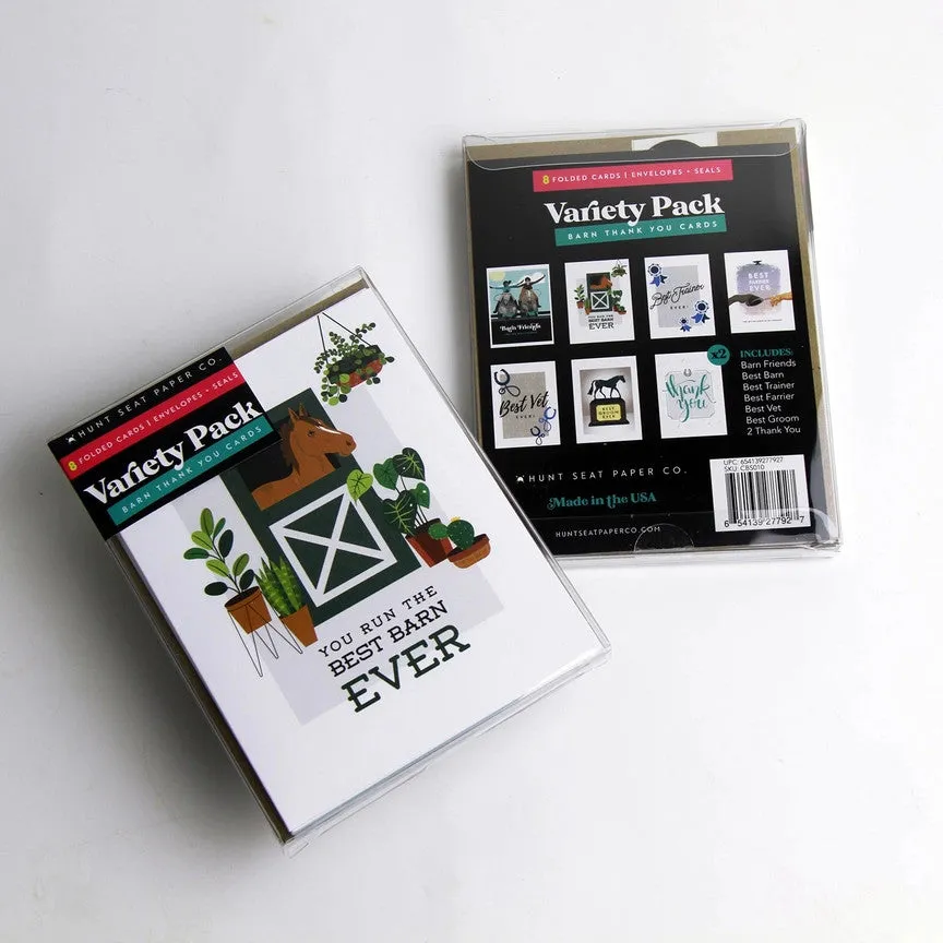 Hunt Seat Paper Co Variety Pack - Barn Thank You Cards