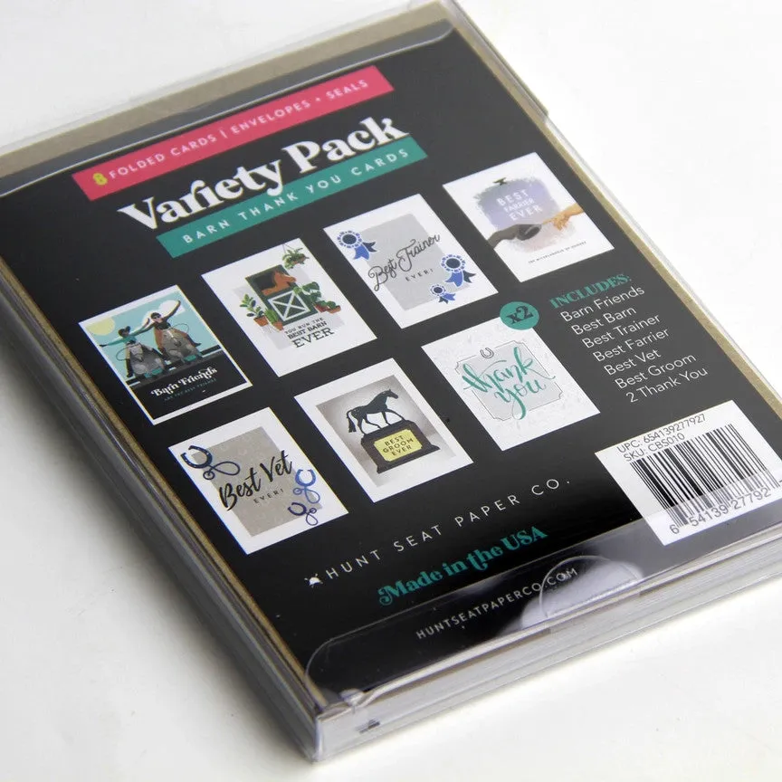 Hunt Seat Paper Co Variety Pack - Barn Thank You Cards