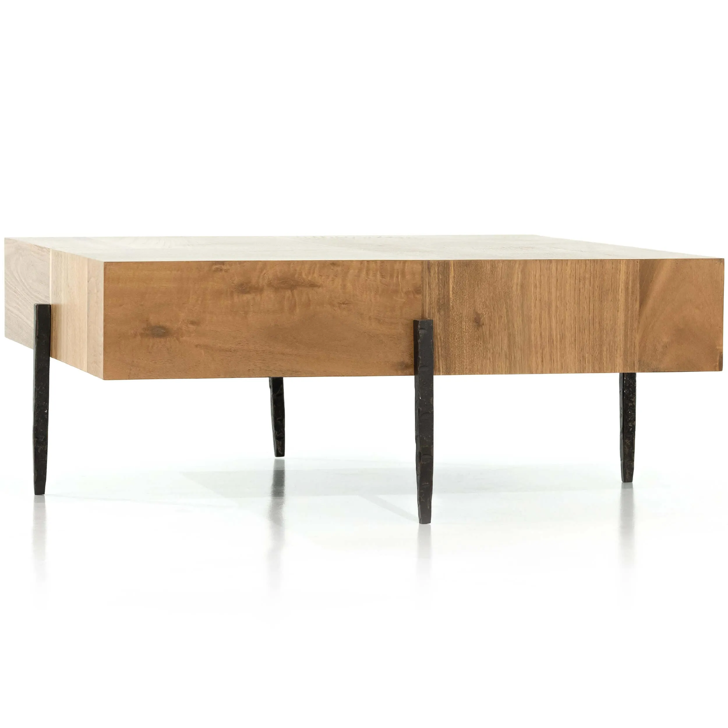 Indra Squared Coffee Table, Natural Yukas