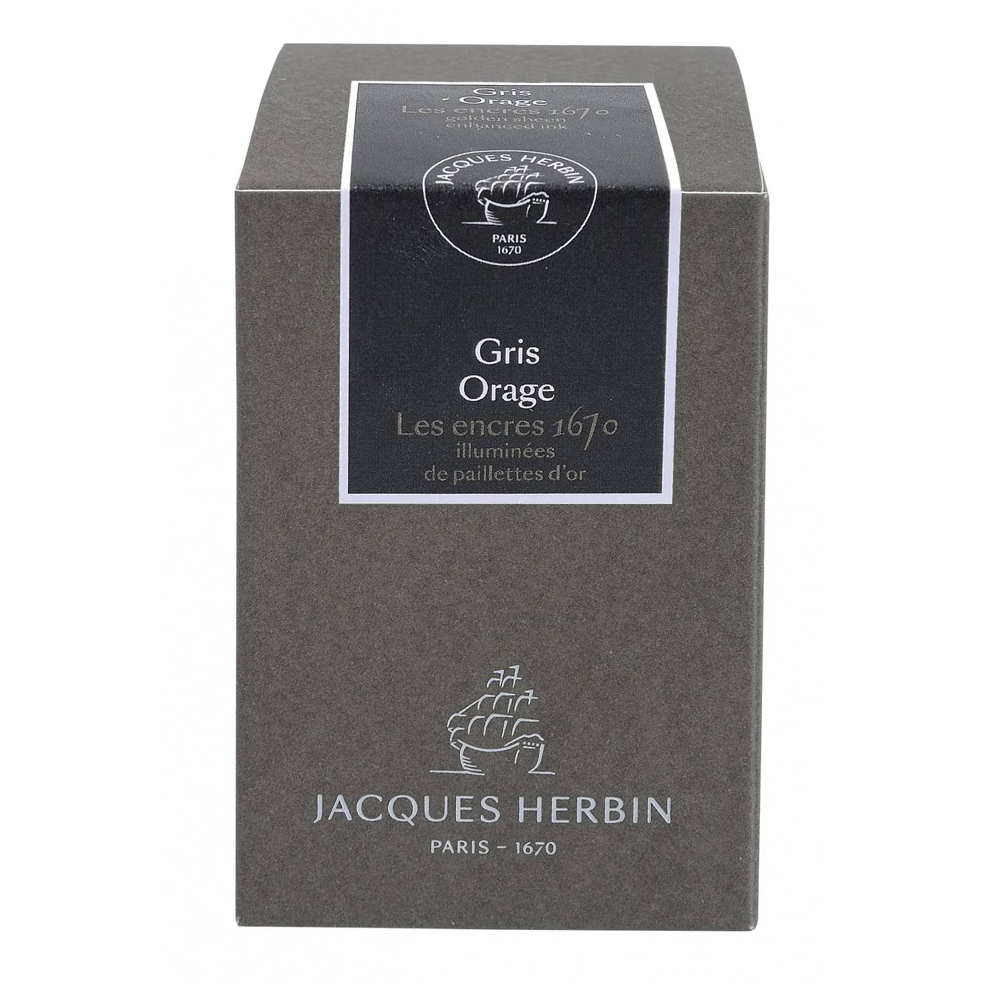J. Herbin 1670 Gris Orage (Stormy Grey) 50ml Bottled Ink