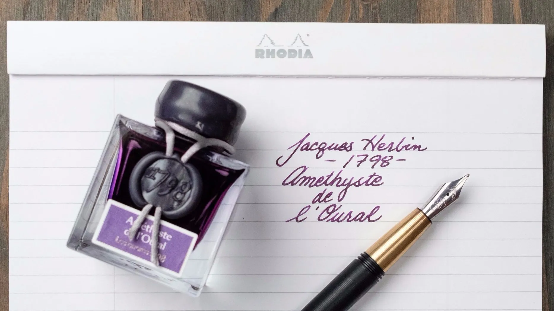 Jacques Herbin 1798 Amethyste de l’Oural - 50 mL Bottled Ink