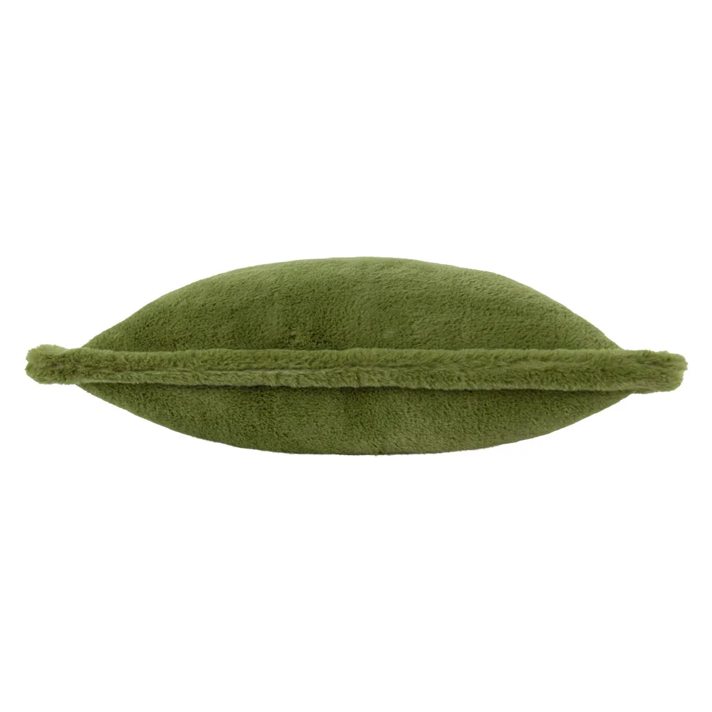 Kallu Faux Fur Cushion Olive
