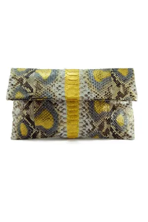 Mandalay Gold Motif Foldover Clutch