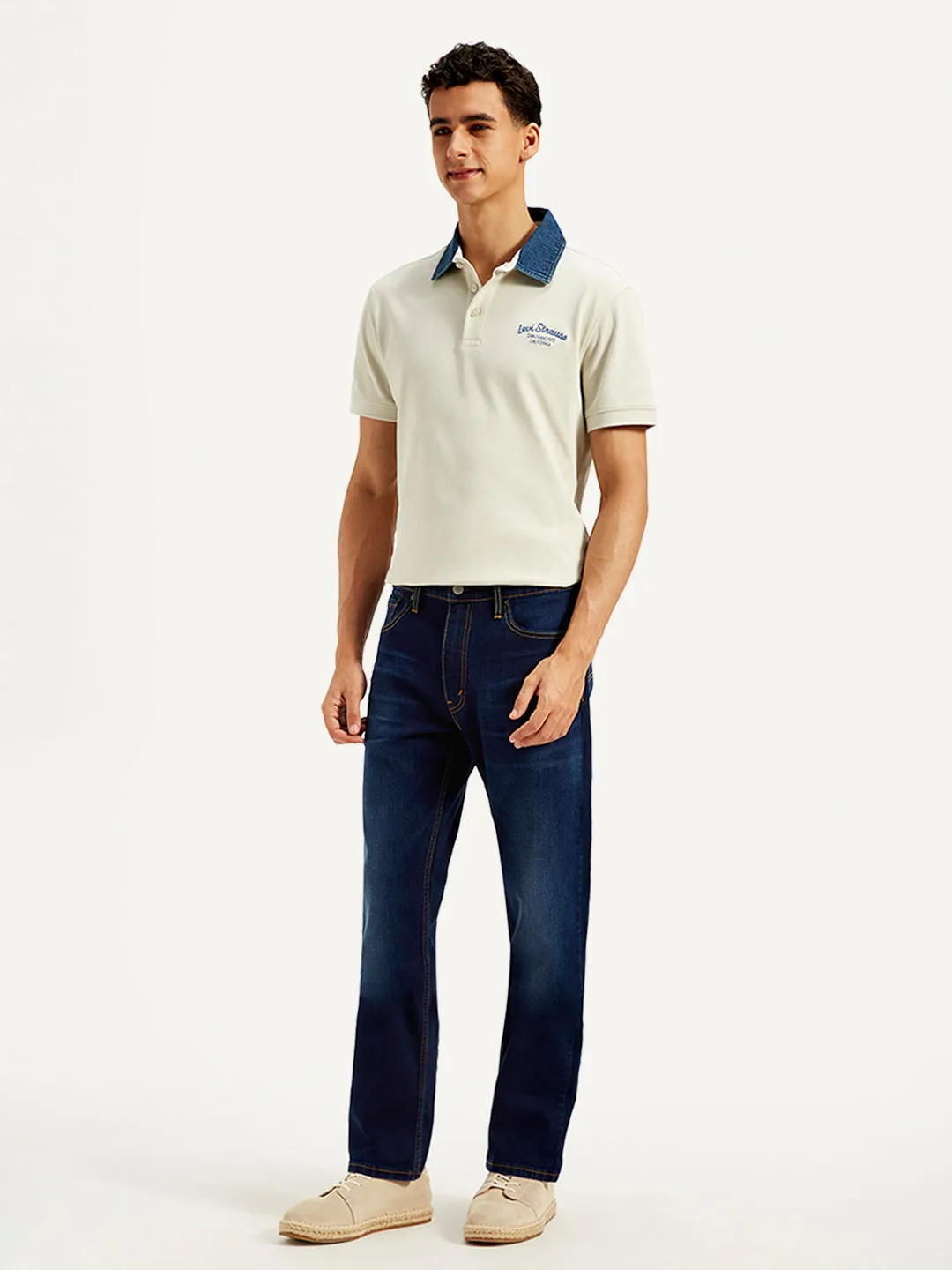 Men's 513 Slim Straight Fit Navy Jeans
