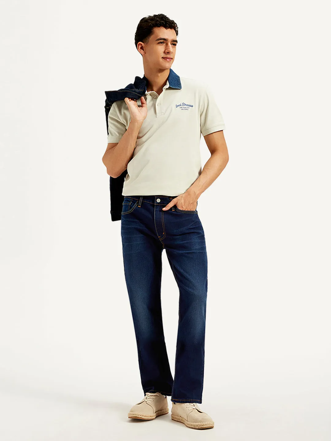 Men's 513 Slim Straight Fit Navy Jeans