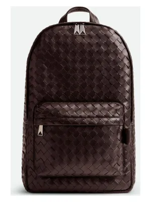 Men's Medium Intrecciato Backpack in Brown | Size UNICA | 730732V2HL2