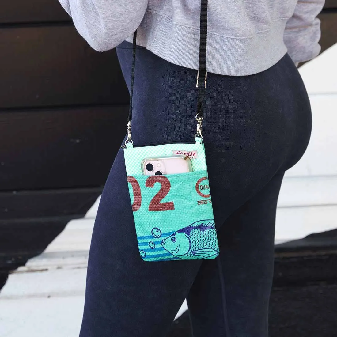 Mini Recycled Phone Crossbody Bag