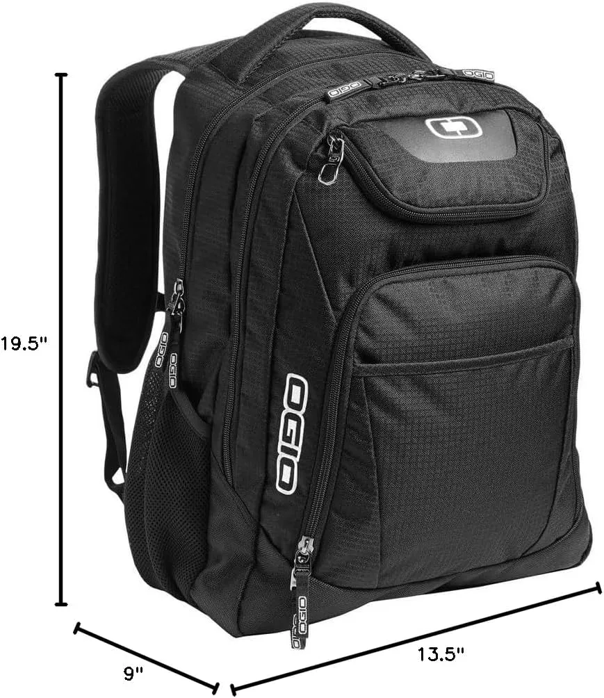 OGIO 411069.03 Black/Silver Excelsior Carry-On Commuter Backpack