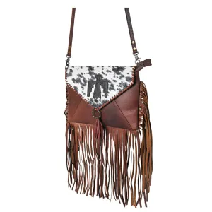 OHLAY KBG251 ENVELOPE Embossed Hair-on Genuine Leather women bag western handbag purse