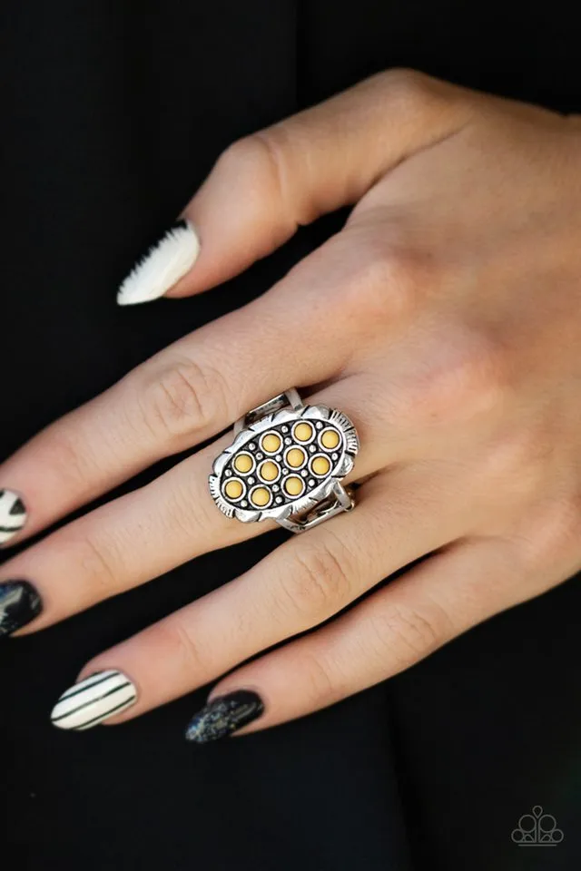Paparazzi Ring ~ Cactus Garden - Yellow