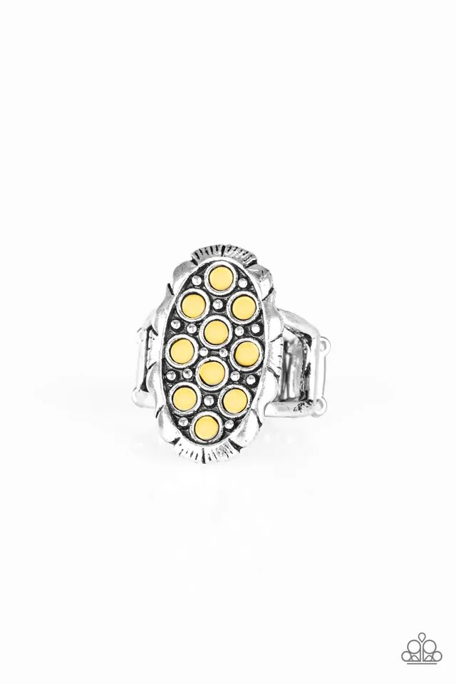 Paparazzi Ring ~ Cactus Garden - Yellow