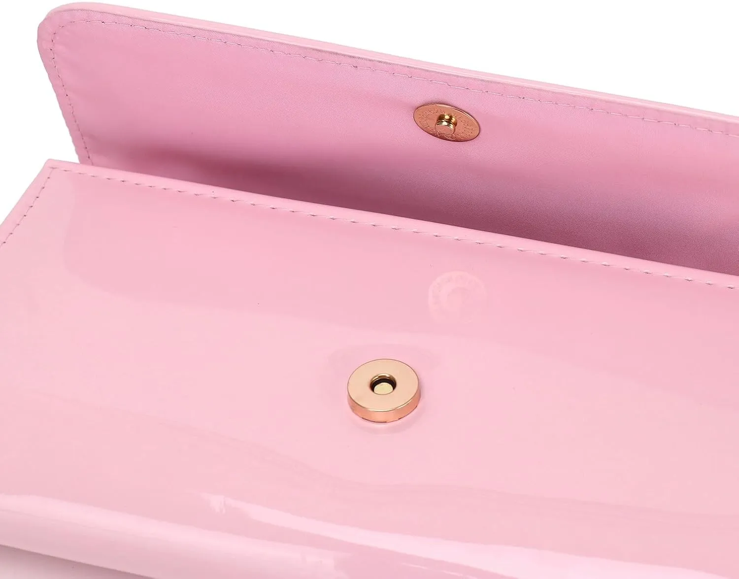 Patent Leather Envelope Clutch for Women Stylish Evening Handbag with Detachable Chain, Perfect for Wedding, Party & Prom