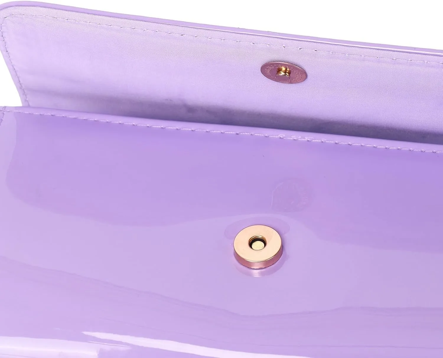 Patent Leather Envelope Clutch for Women Stylish Evening Handbag with Detachable Chain, Perfect for Wedding, Party & Prom
