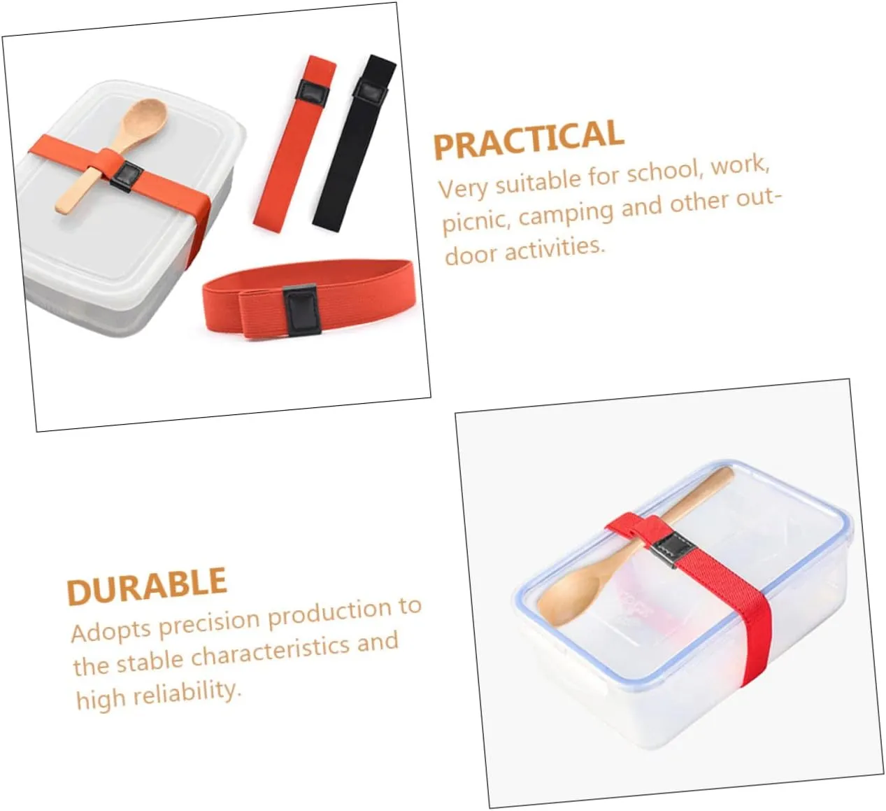 PRETYZOOM 5pcs Wrap Box Straps Adjustable Strap for Men Bundling Belt Double Layer Elastic Bands