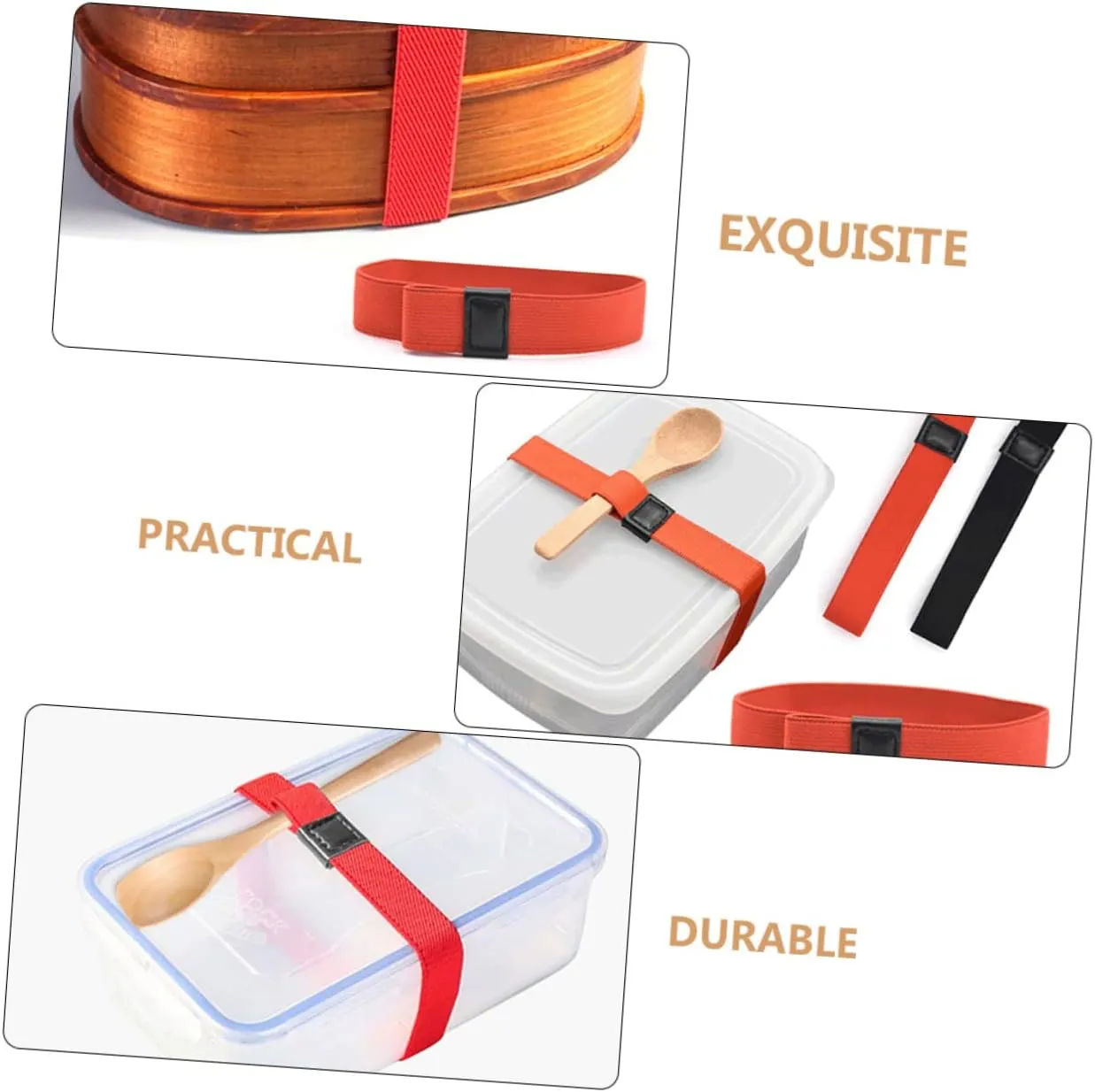 PRETYZOOM 5pcs Wrap Box Straps Adjustable Strap for Men Bundling Belt Double Layer Elastic Bands
