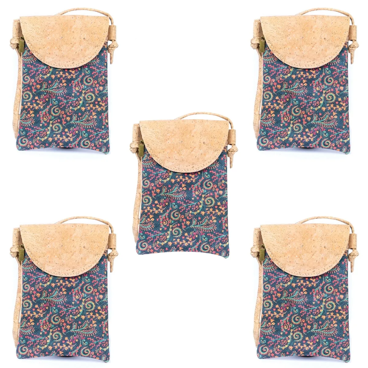 Printed Cork Women's Mini Crossbody Phone Bags BAGP-020