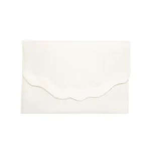 Quilted Lingerie Envelope in White