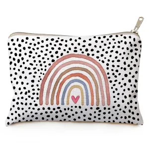 Rainbow Makeup Bag, Adorable Clutch Bag, Makeup Bag, Best Friend Gift, Cute Toiletry Bag, Kids Toiletry Bag, Rainbow Gift, Daughter Birthday Gift