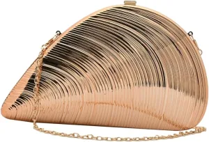 Seashell Acrylic Evening Clutch Bag Women 2025 Glitter Purse Handbag Chain Shoulder Bag for Wedding Party Prom