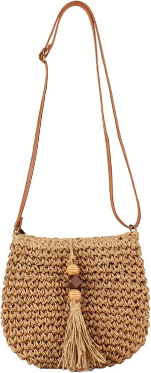 Small Summer Beach Bags Straw Beach Bag Woven Purse Cute Womens Handbag Shoulder Purse Straw Clutch Purses