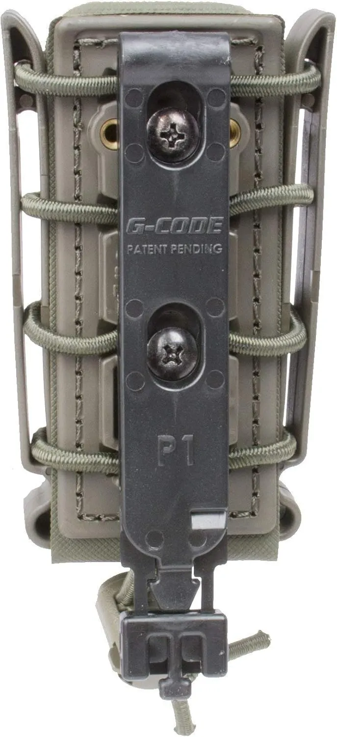 Soft Shell Scorpion -Tall- Pistol Mag Carrier with P1 molle/Stacking Clip