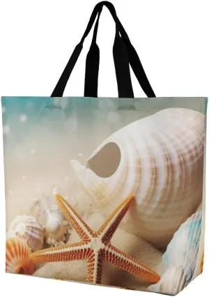 Starfish And Seashell Crossbody Bag Women's Fashion Tote Bag Shoulder Tote Bag Versatile Travel Shoulder Bag Fitness Tote Bag for Fitness Trips Out