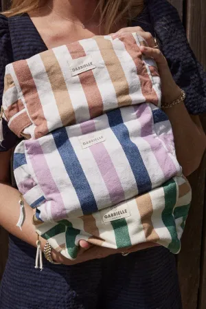 Striped Toiletry Bags