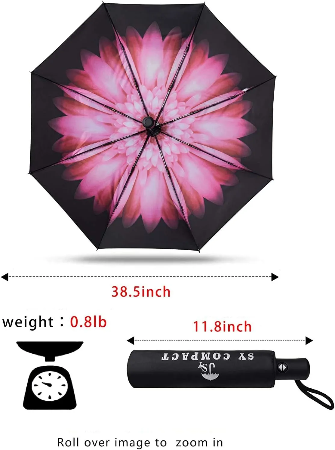 SY COMPACT Travel Umbrella Windproof Automatic Umbrellas-Factory Outlet umbrella