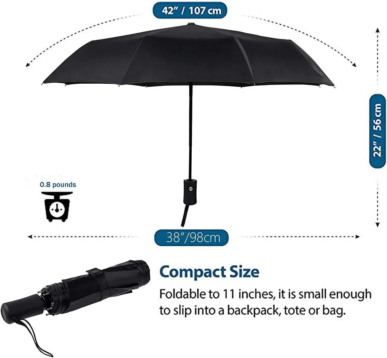 SY COMPACT Travel Umbrella Windproof Automatic Umbrellas-Factory Outlet umbrella