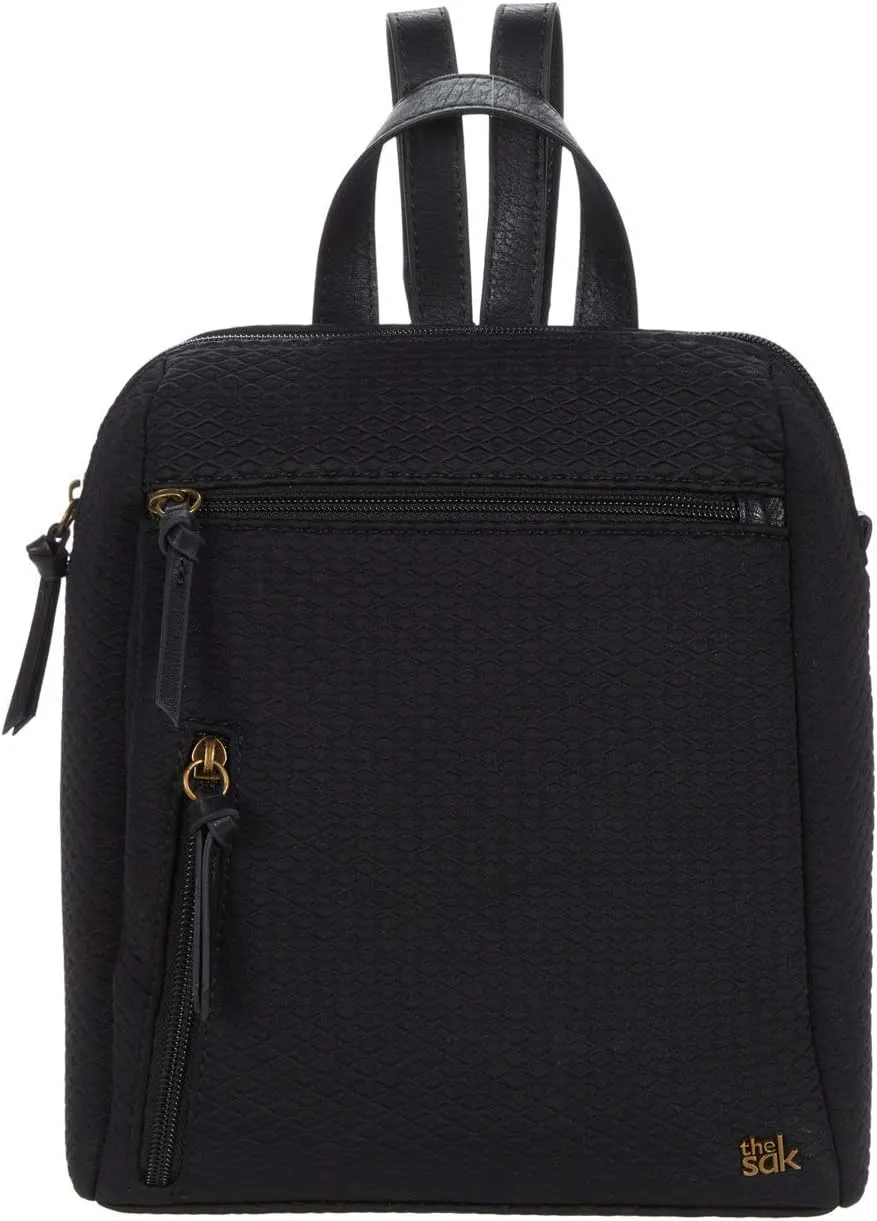 The Sak Olvera City Backpack Black Diamond Neoprene One Size