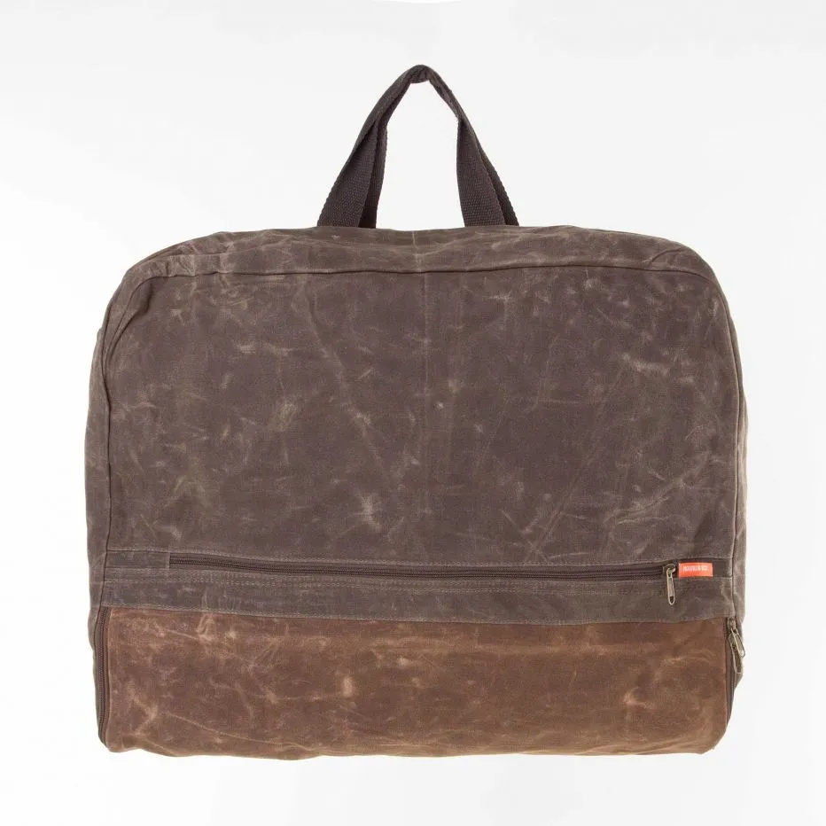 Waxed Canvas Garment Bag