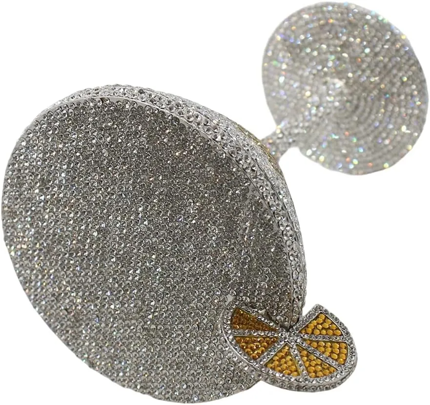 Women Goblet Rhinestone Evening Bag Cocktail Cup Diamond Clutch Funny Crystal Prom Handbag Wedding Purse for Party