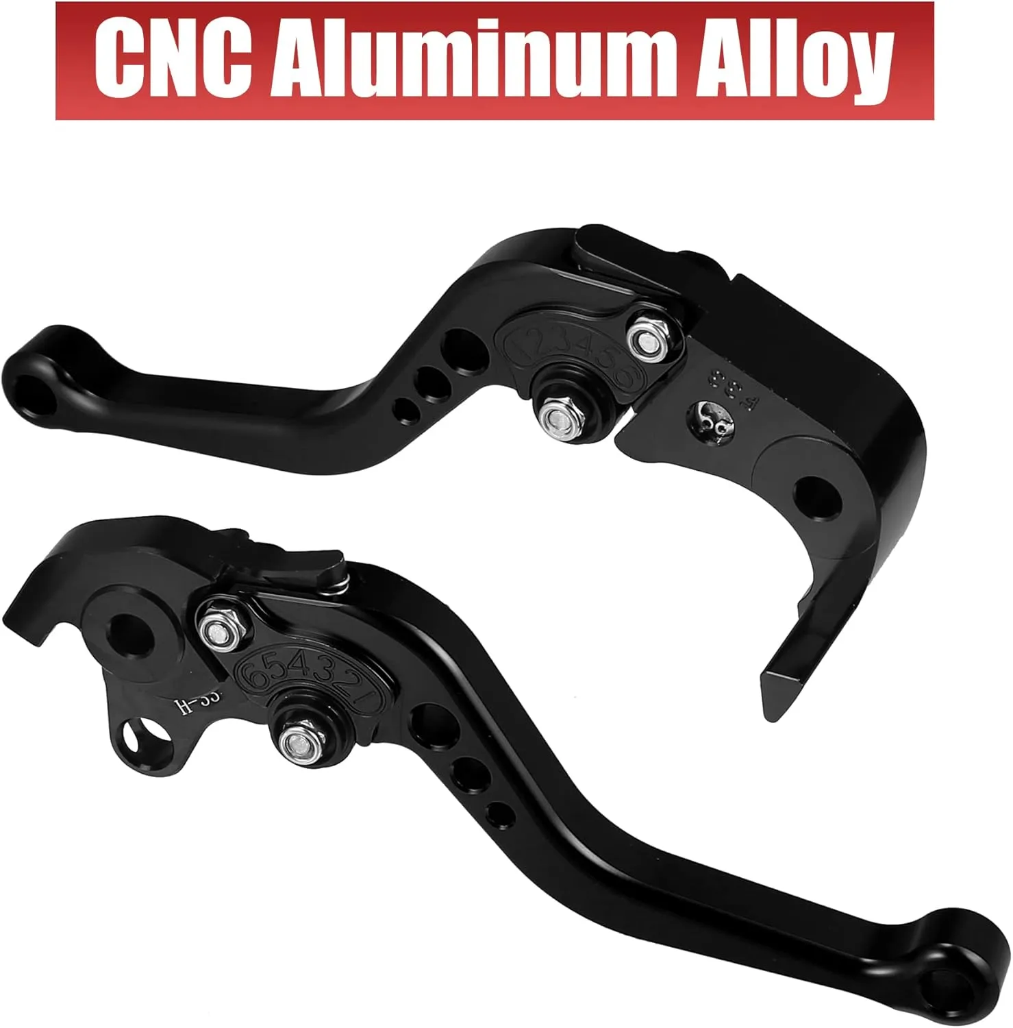 X AUTOHAUX 1 Pair Motorcycle Brake Clutch Levers Adjustable Folding CNC for Honda CBR1000RR CBR 1000RR FIREBLADE SC57 2004-2007 for CB1000R 2008-2016 Black