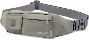ZOMAKE Small Crossbody Fanny Pack for Women Men, Runner Belt Bag with Adjustable Strap, Water Resistant Waist Bag for Running